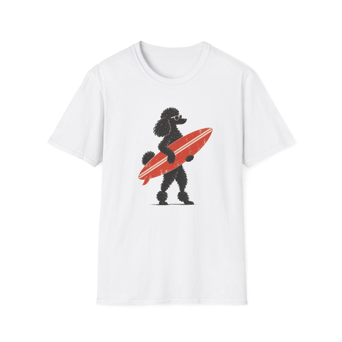Poodle With Surf T-Shirt