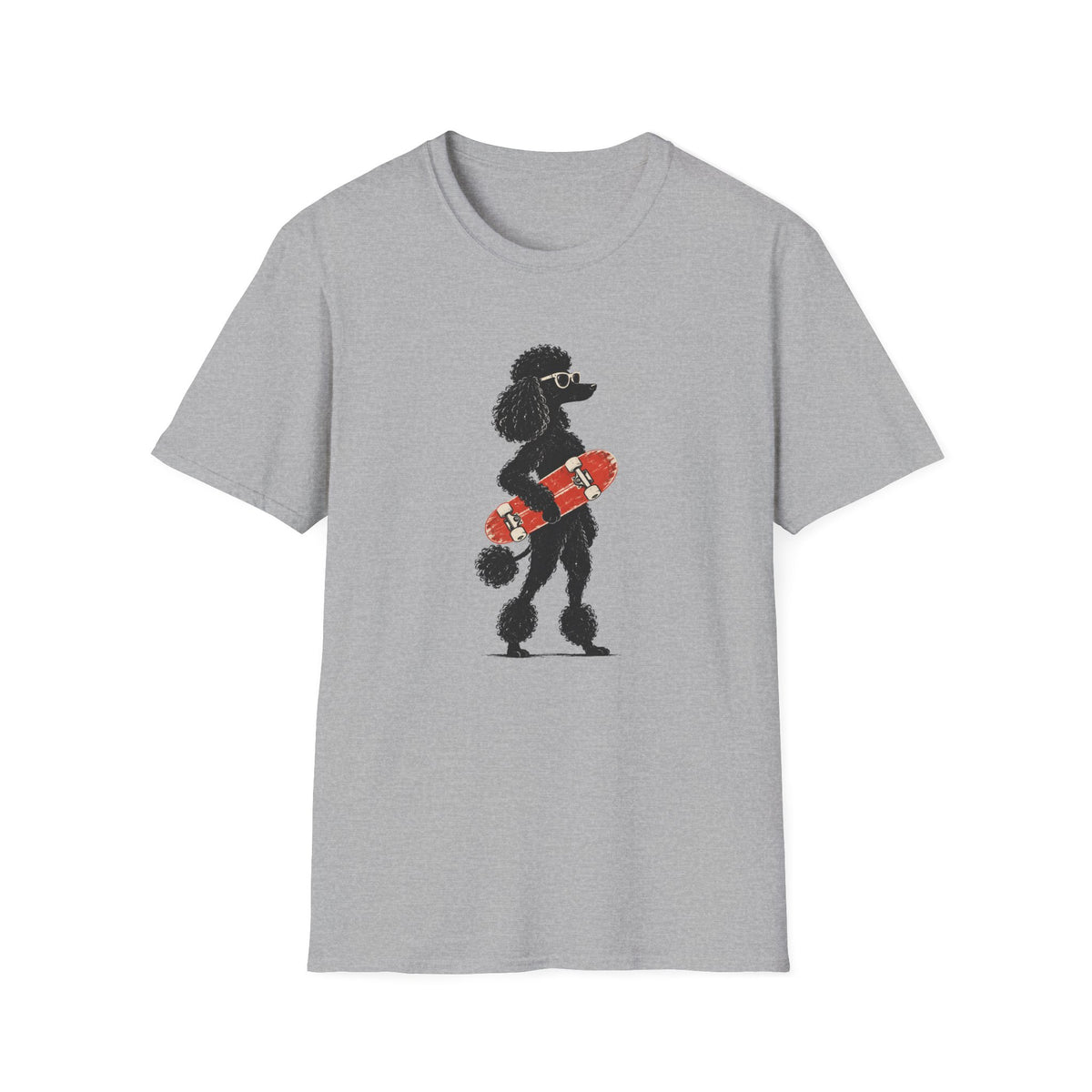 Poodle & Skateboard T-Shirt