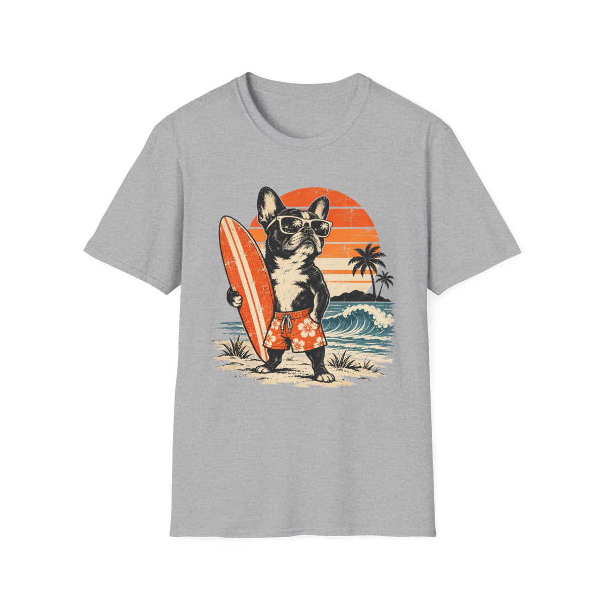 Bulldog On The Beach T-Shirt