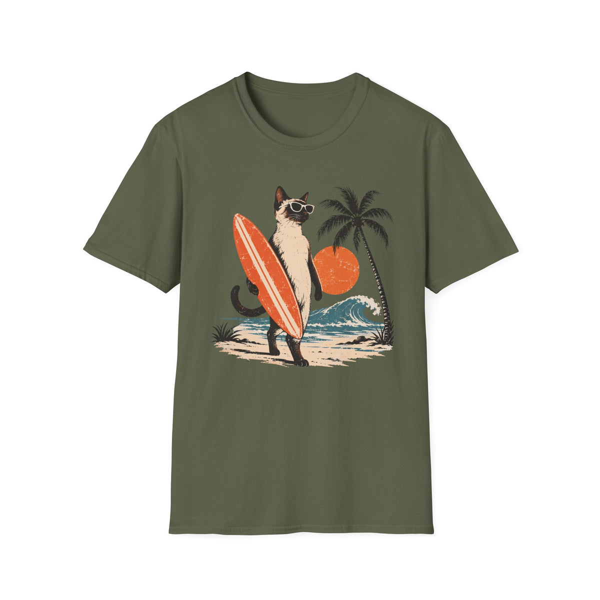 Cat & Surf T-Shirt