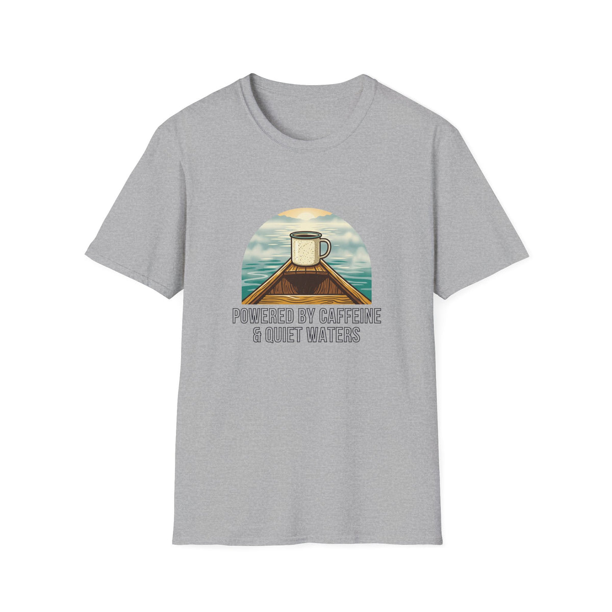 Powered By Caffeine & Quiet Waters T-Shirt