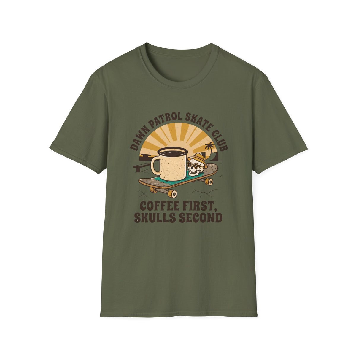 Coffee First, Skulls Second T-Shirt