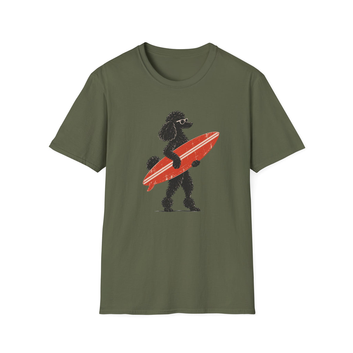 Poodle With Surf T-Shirt