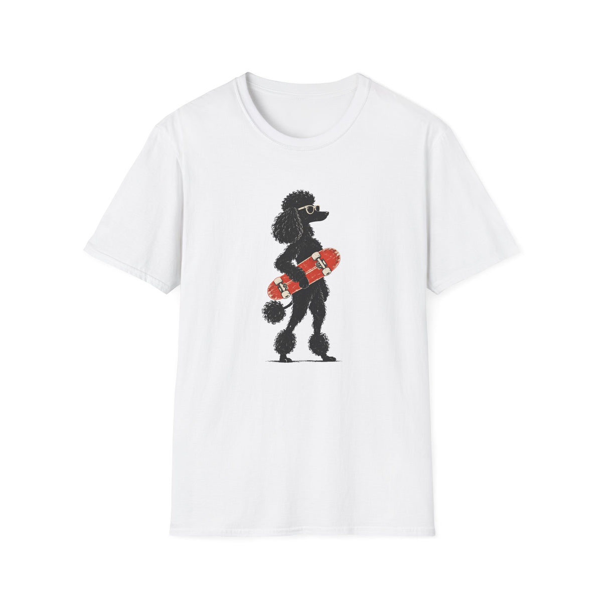 Poodle & Skateboard T-Shirt