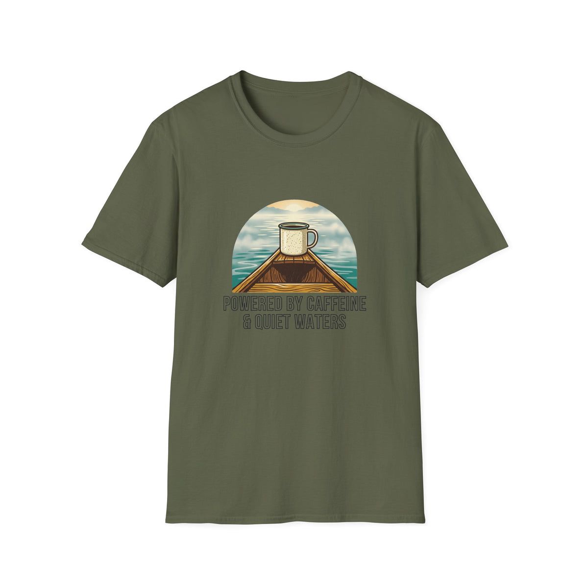 Powered By Caffeine & Quiet Waters T-Shirt