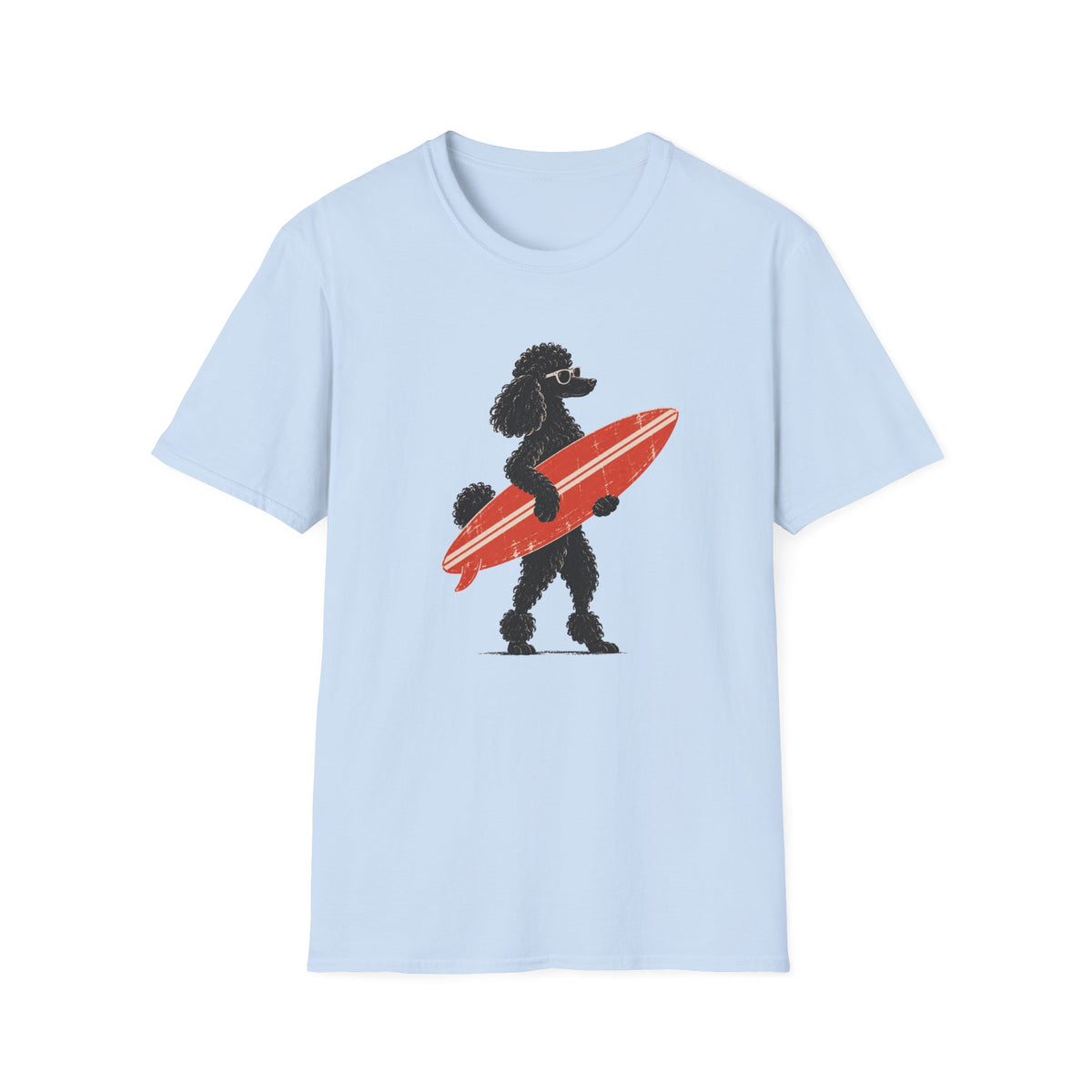 Poodle With Surf T-Shirt