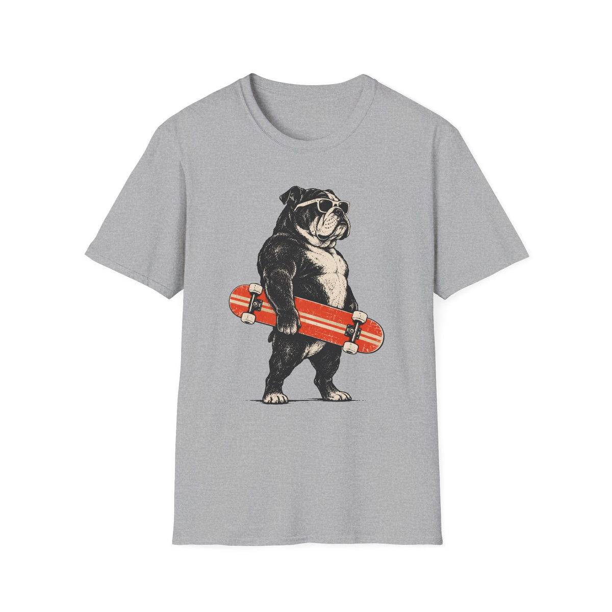 Bulldog & Skateboard T-Shirt