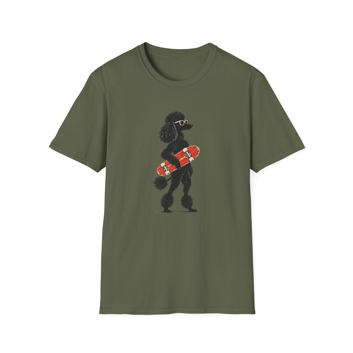 Poodle & Skateboard T-Shirt
