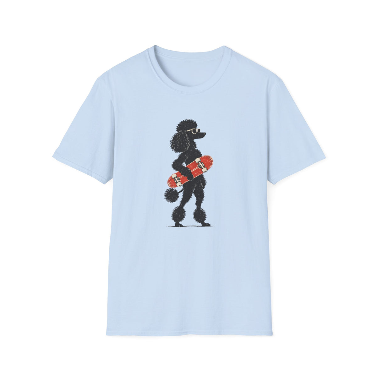 Poodle & Skateboard T-Shirt