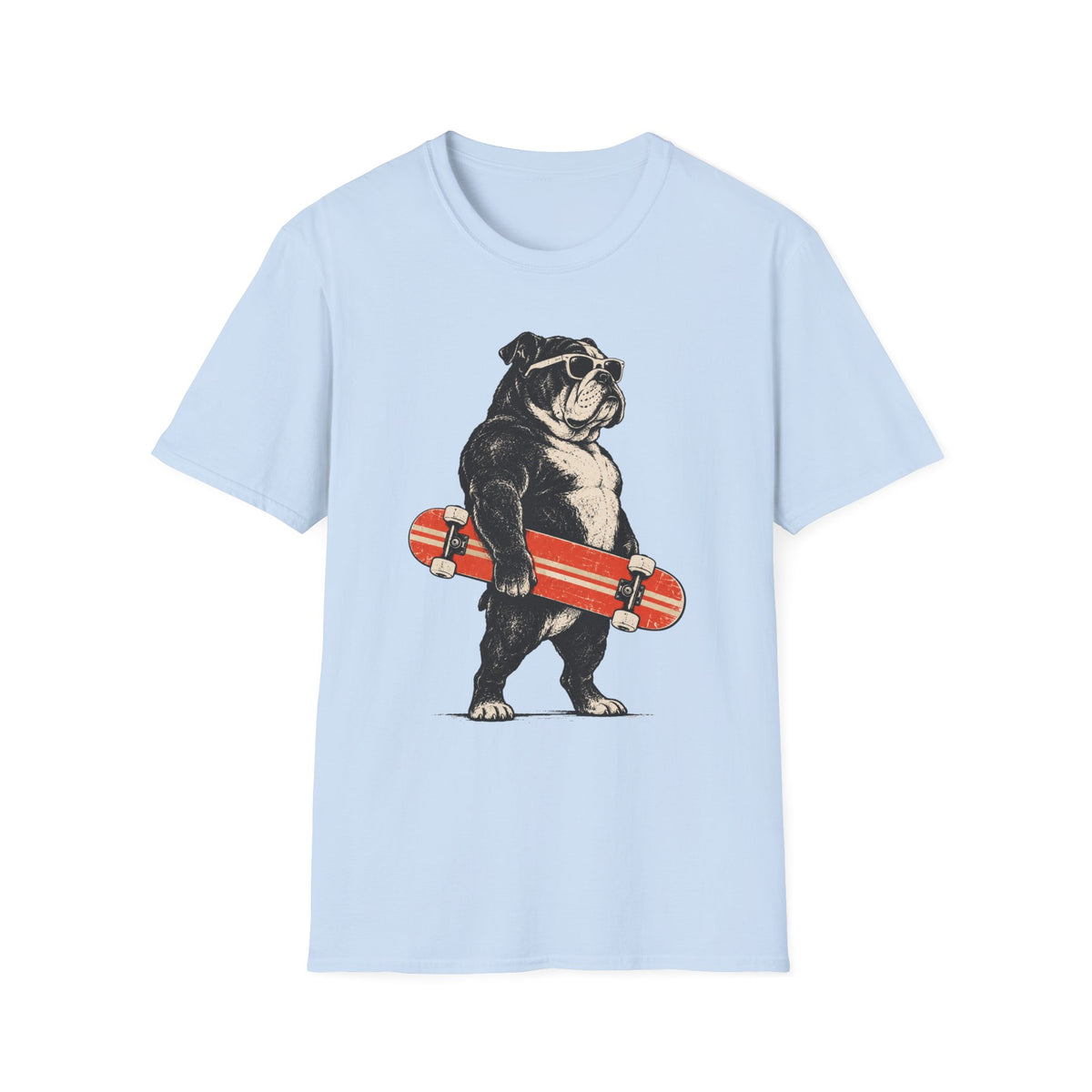 Bulldog & Skateboard T-Shirt