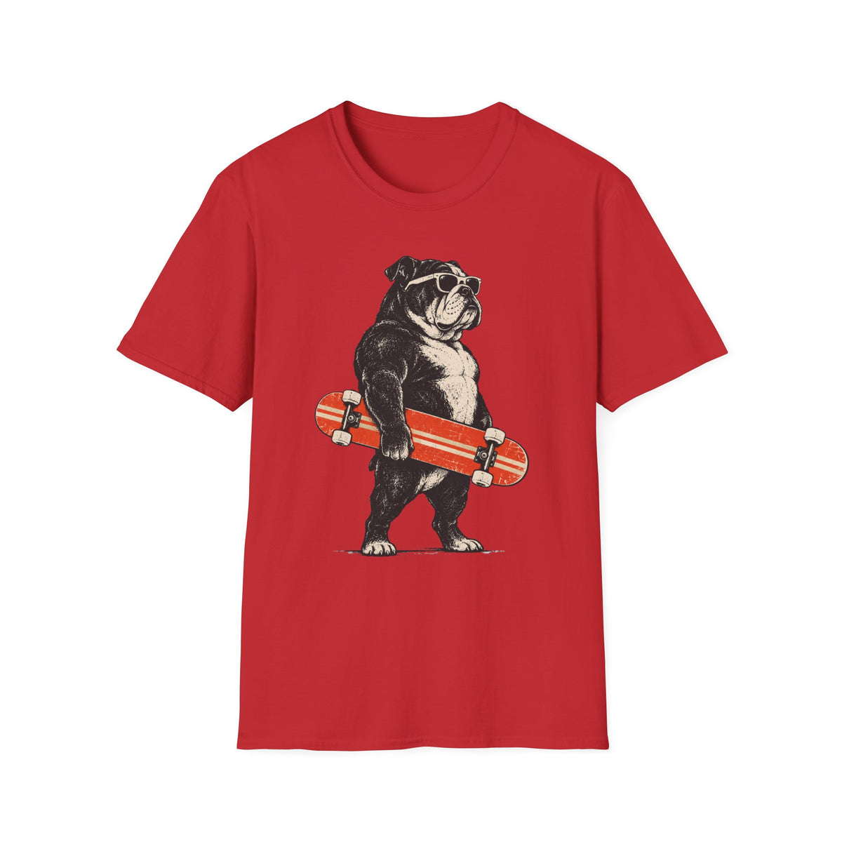 Bulldog & Skateboard T-Shirt